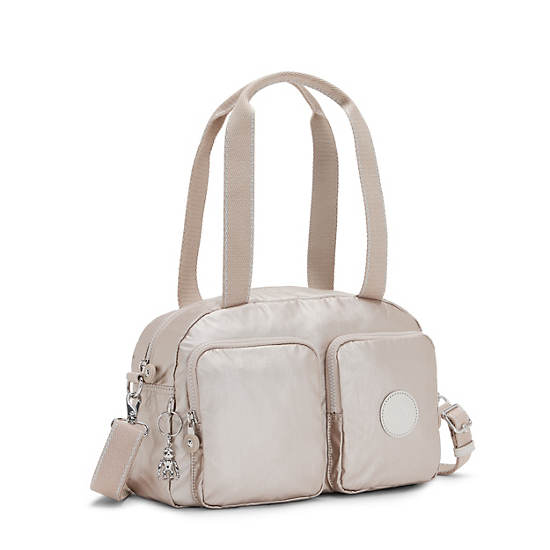 Kipling Cool Defea Metallic Schoudertassen Beige | België 1819NW